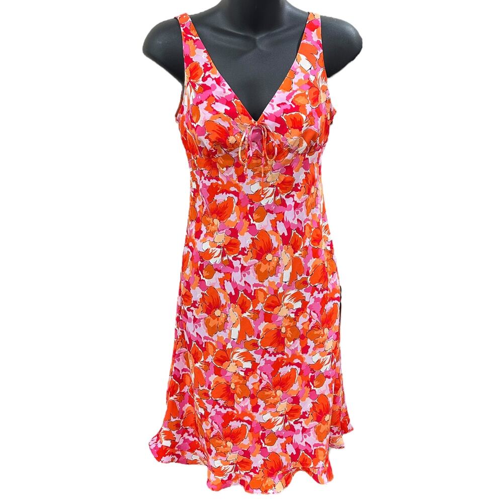 Y2K Express Floral Babydoll Mini Dress